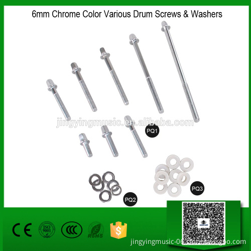 6mm Chrome Color Various Drum Screws & Washers